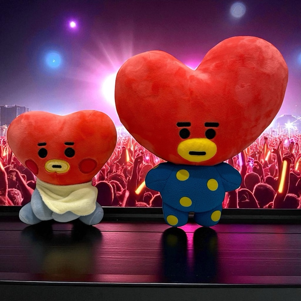 BTS BT21 Tata 12” Plush Doll Toy & Baby 7” Lot of 2